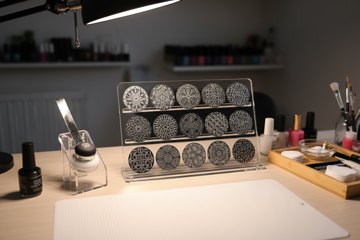 Stamping plate station with 24 designs