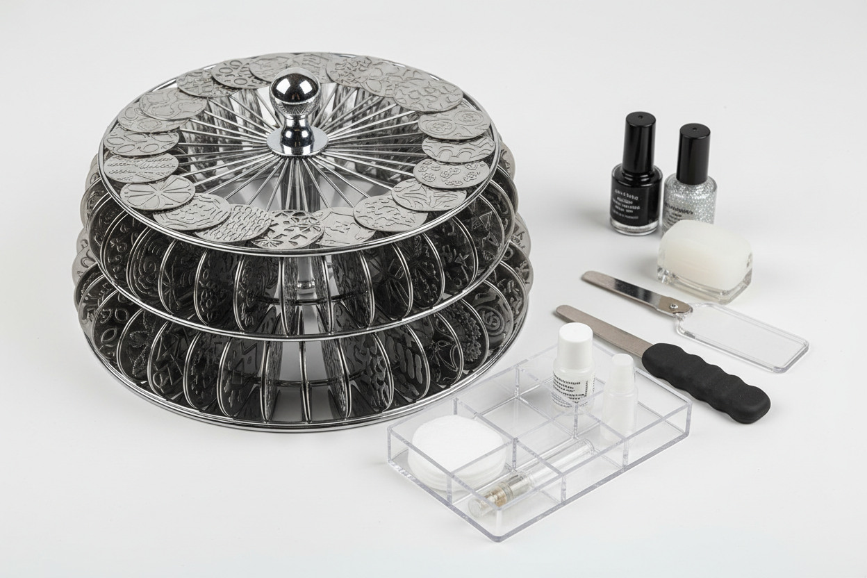 Stamping station with 24 design plates