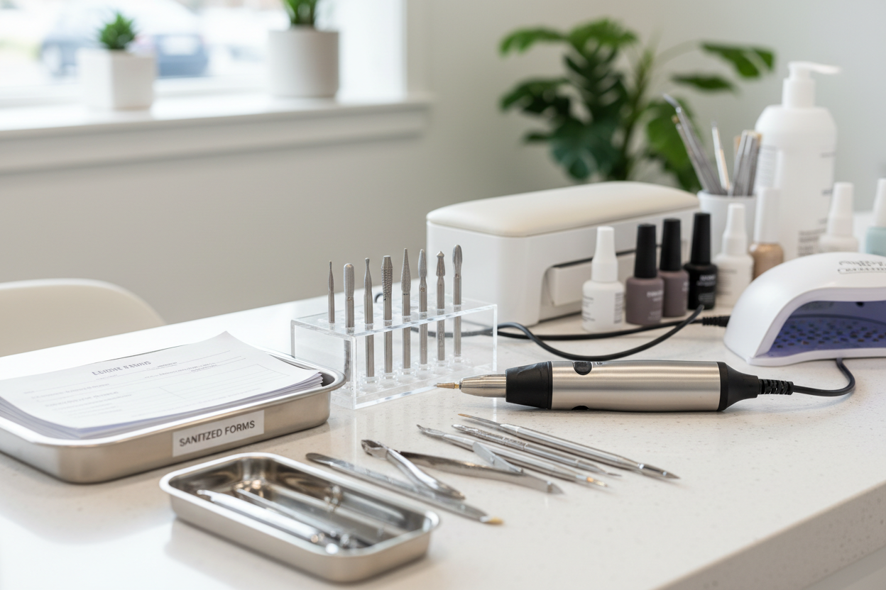 Electric nail file with bit attachments